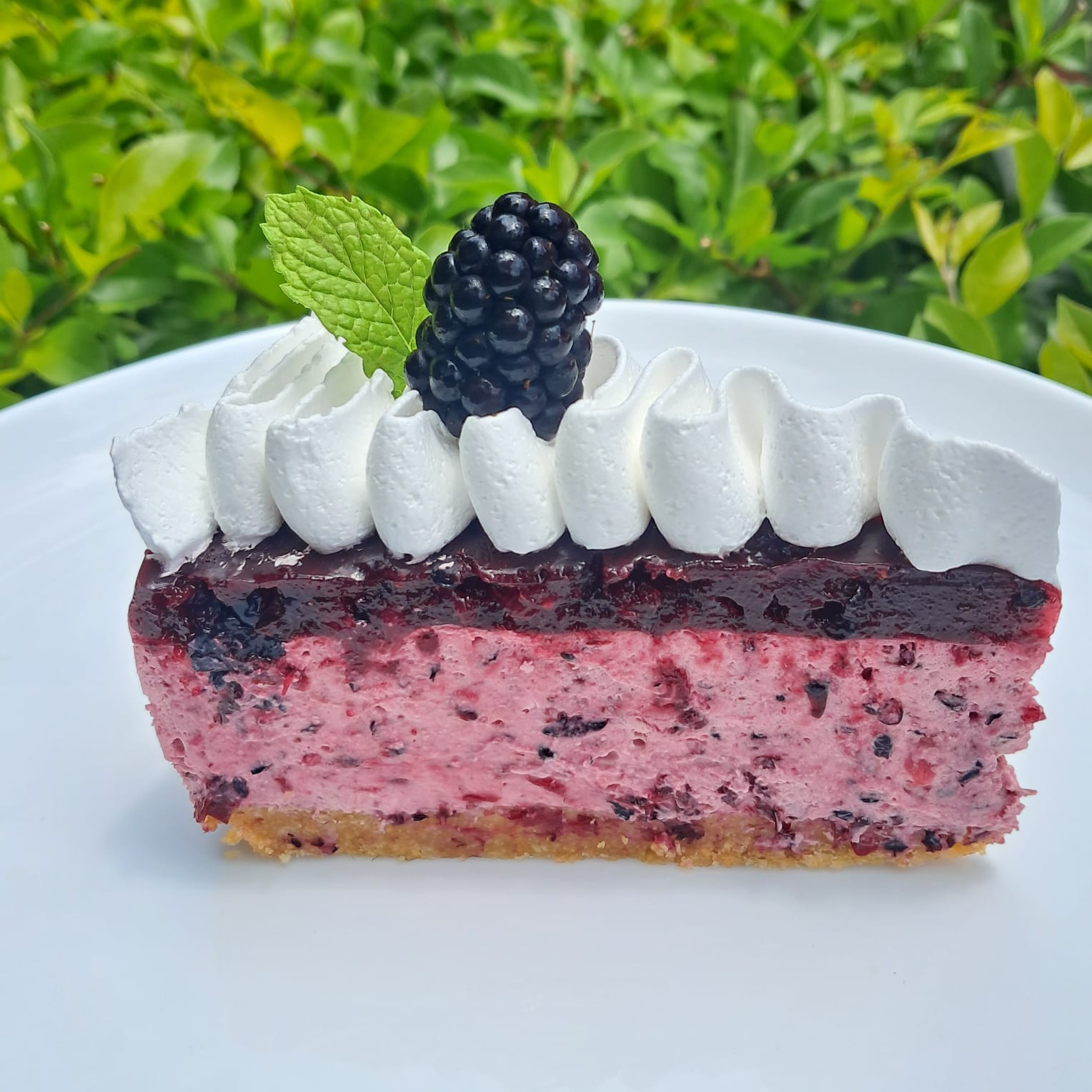 Cheesecake de moras con mermelada 
